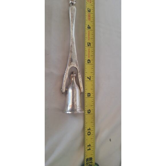 Vintage Silverplate Tilting Candle Snuffer 8.8" Pineapple Handle- As Found - Picture 7 of 7